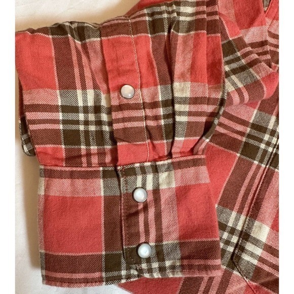 Levi Strauss‎ & Co. LS Western Plaid Pearlsnap Buttonfront Shirt Size S - Picture 7 of 15